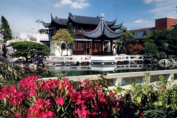 Lan Su Chinese Garden Tower of Cosmic Reflections Postcard